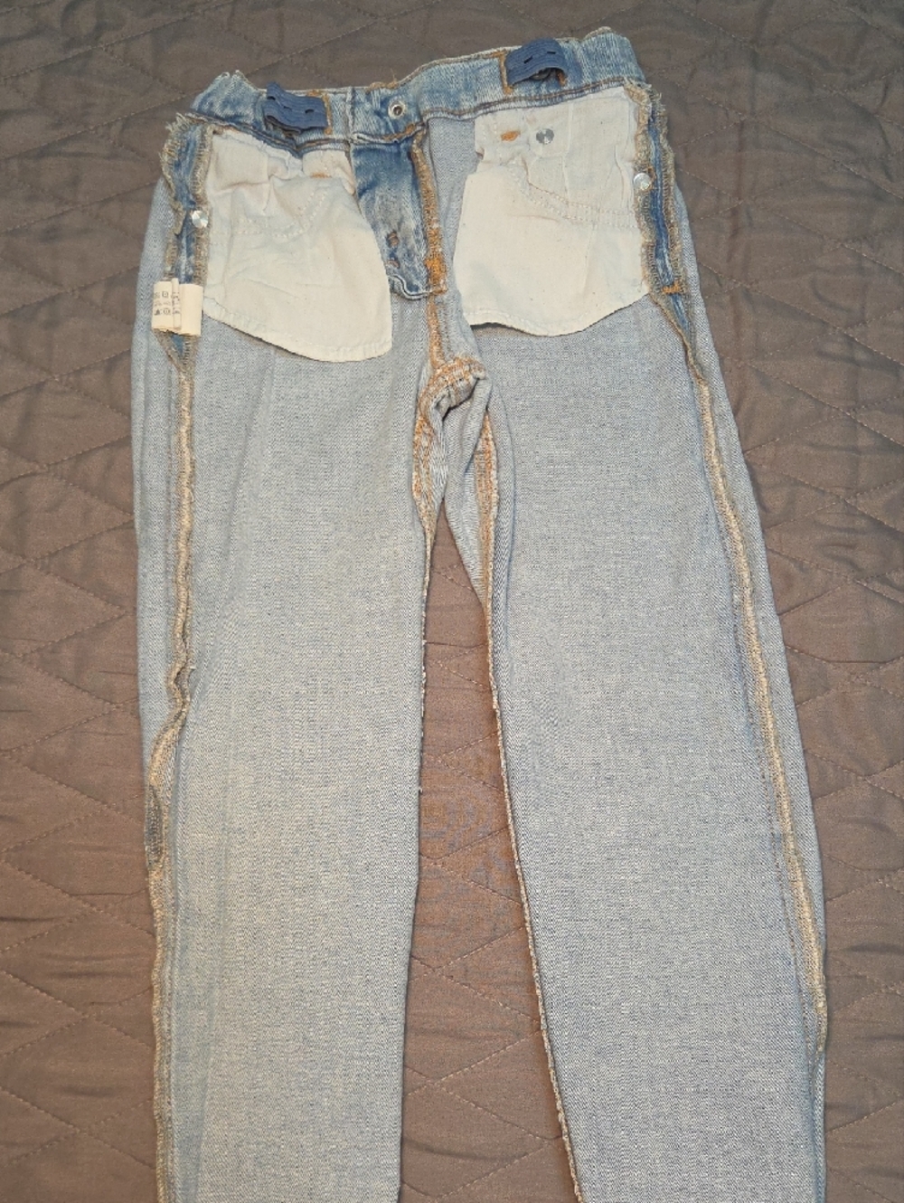 Zara Light Blue Kids Straight Jeans - Picture 6 of 6